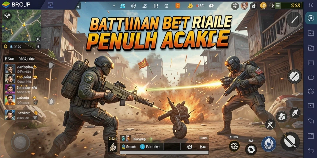 Tampilan utama gameplay BROJP dengan aksi pertarungan intens.
