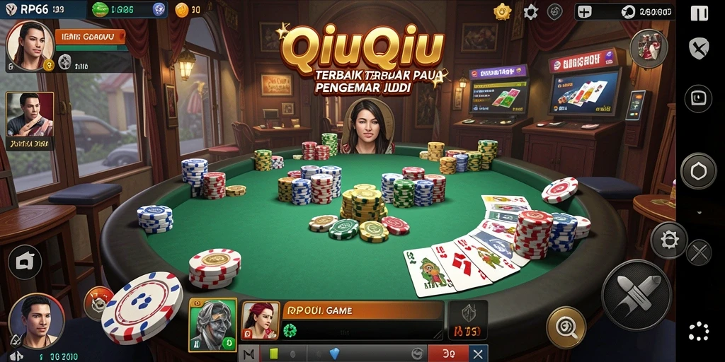 Screenshot gameplay QiuQiu RP66 yang seru dan menarik.
