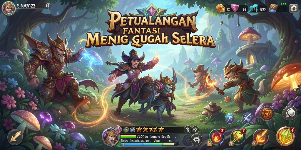 Tampilan menakjubkan dari gameplay RPG yang intens.