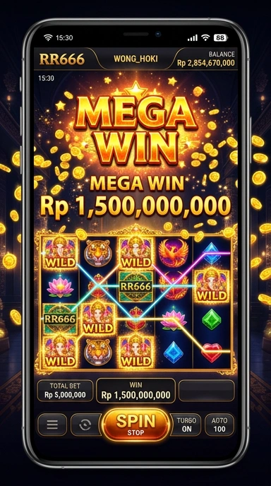 Screenshot utama aplikasi rr666 dengan fitur unggulan.
